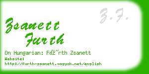 zsanett furth business card